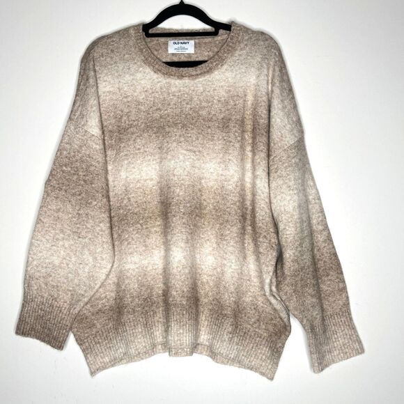 Old Navy Sweaters - New Old Navy Cozy Crew-Neck Ombré Wool Blend Sweater Women's Size Large